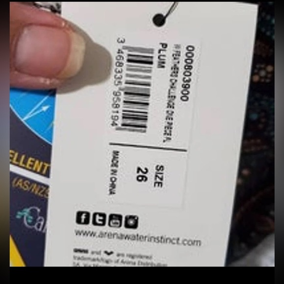 NWT Arena™ Women's Challenge Back Maxlife 1pc Swimsuit - Size 26 - Picture 6 of 6